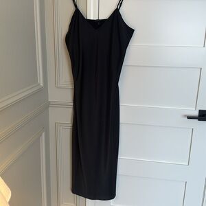 Banana Republic V-Neck Satin Midi Slip Dress